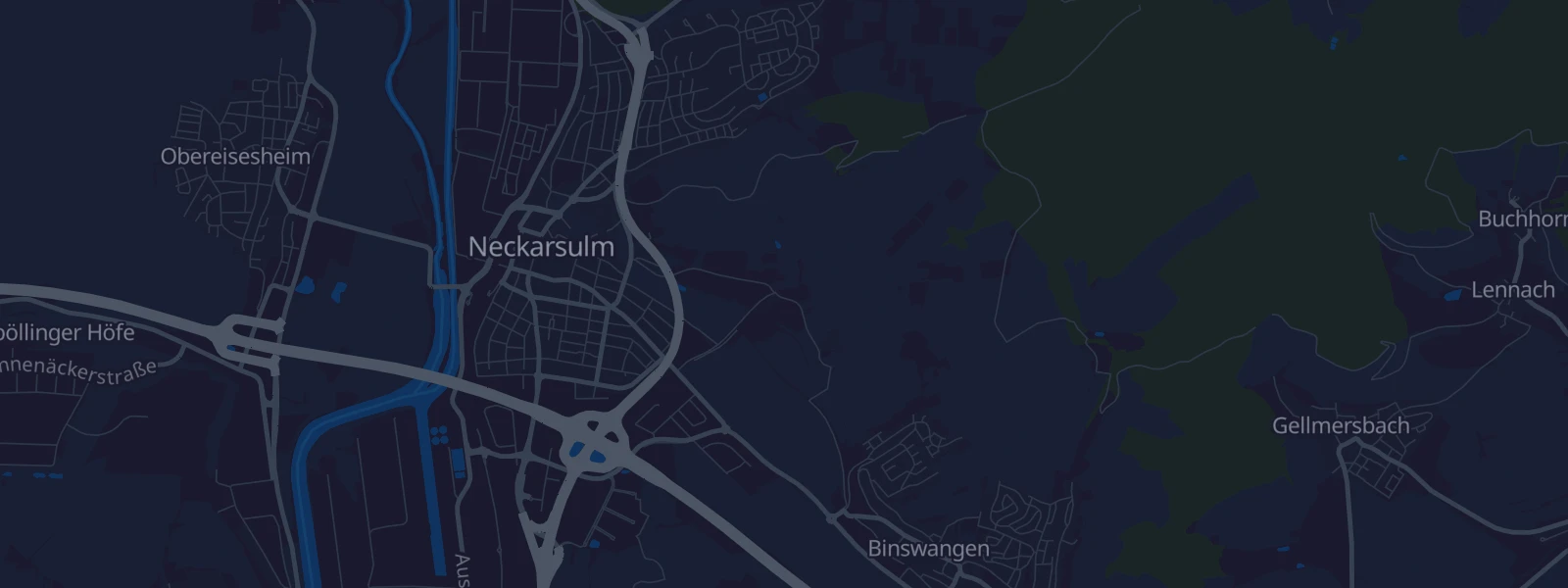 Karte von Neckarsulm (Kernstadt)