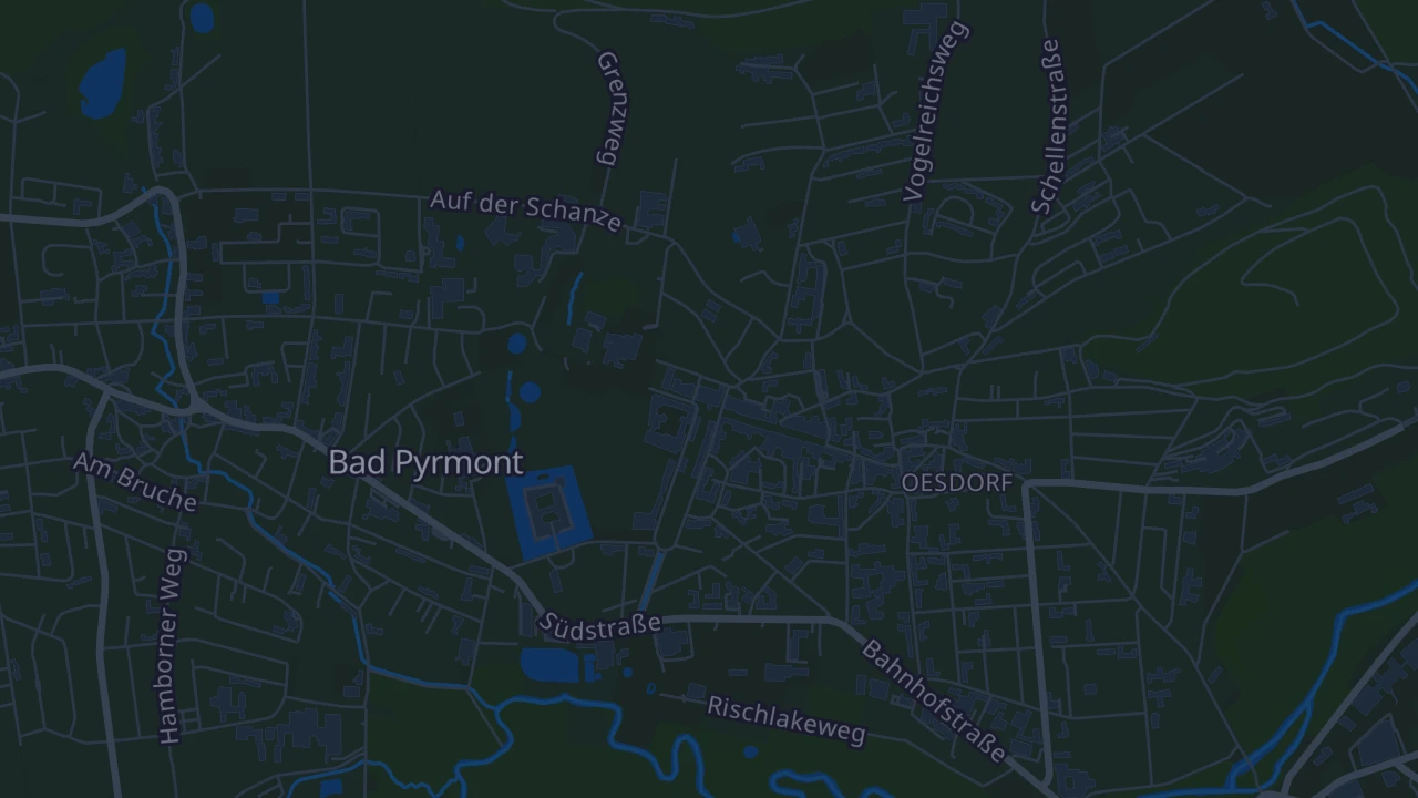 Karte von Pyrmont (Kernstadt)