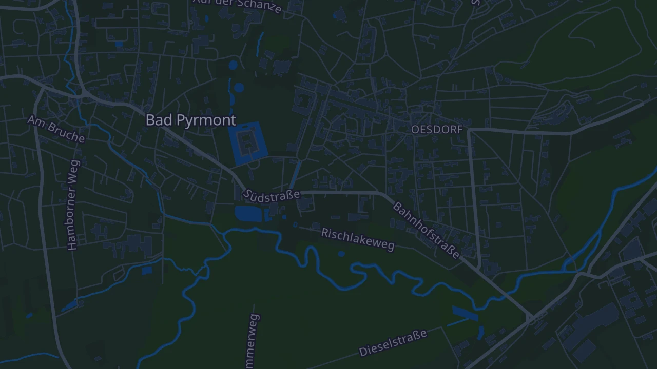 Karte von Pyrmont (Kernstadt)