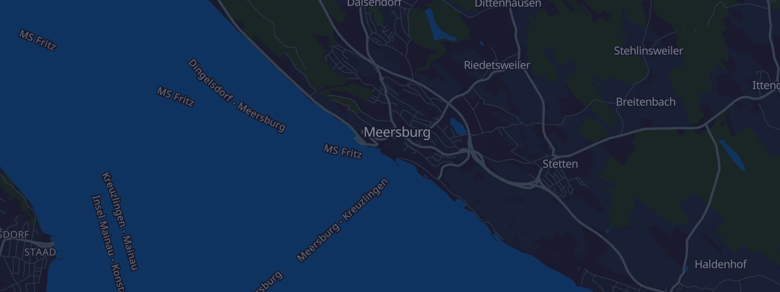 Karte von Meersburg