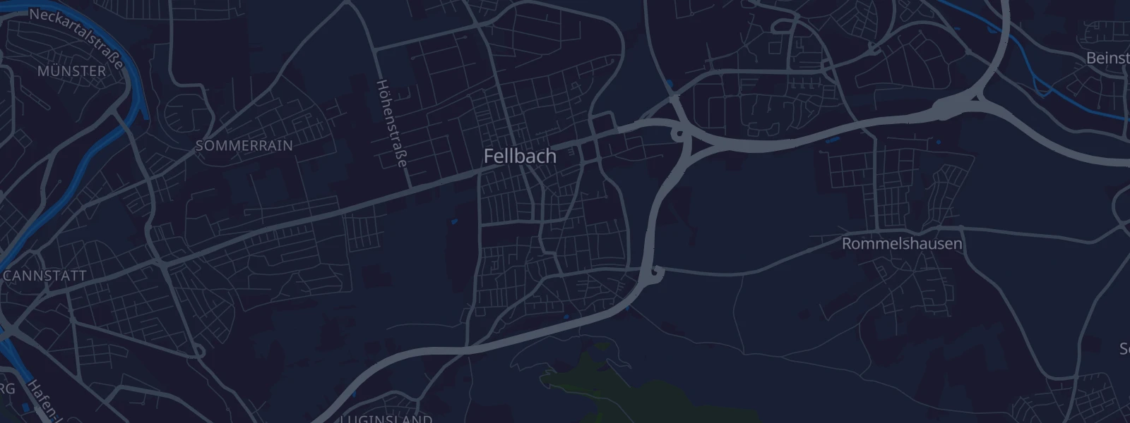 Karte von Fellbach
