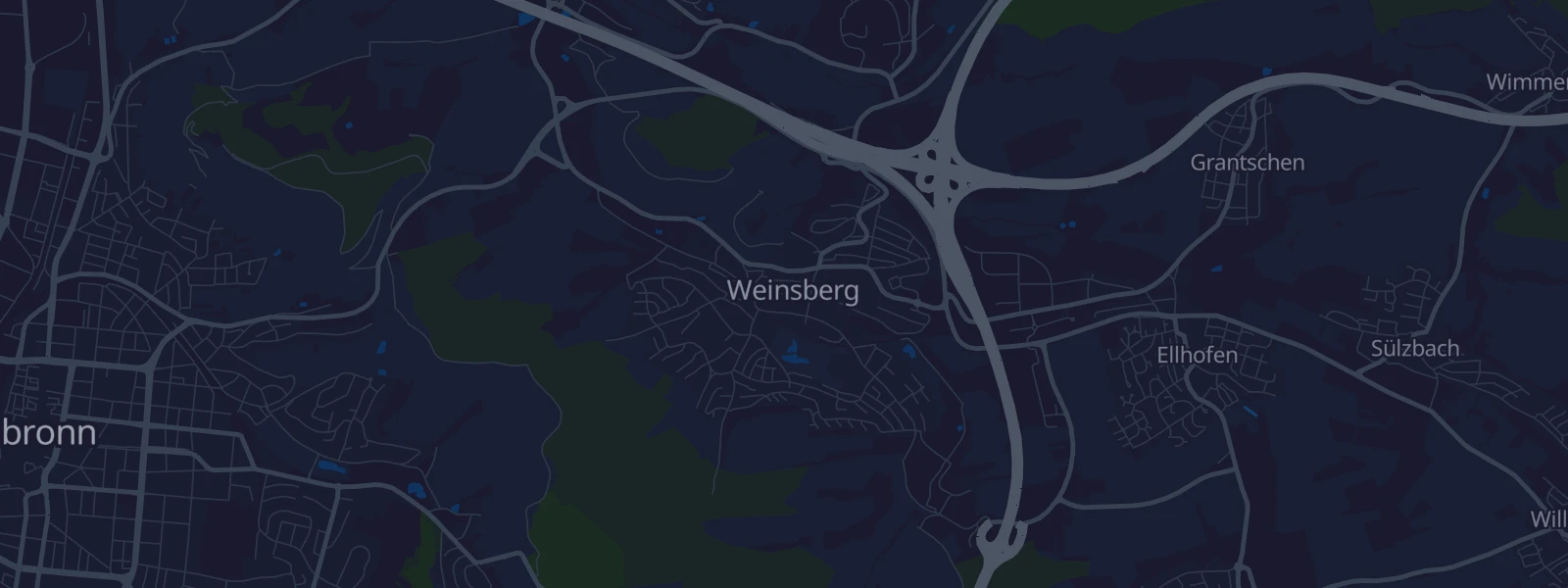 Karte von Weinsberg (Kernstadt)