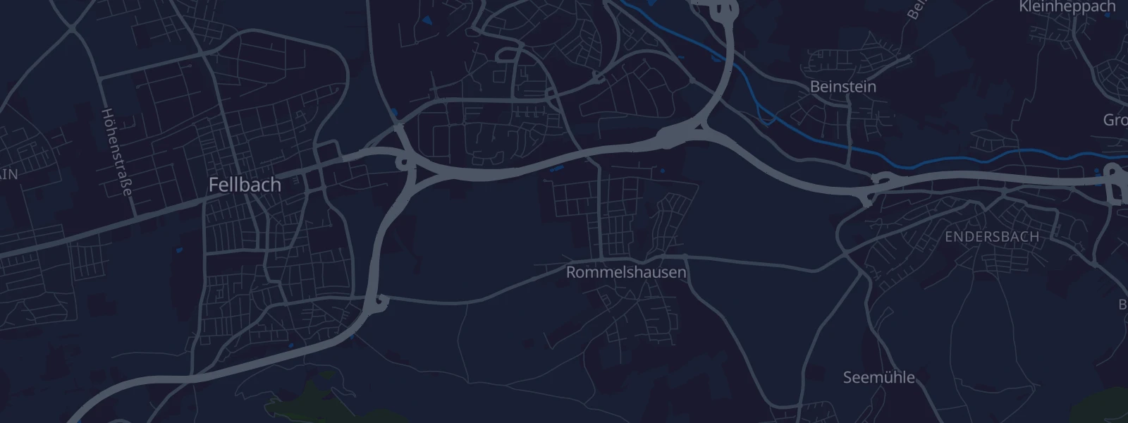 Karte von Kernen-Rommelshausen