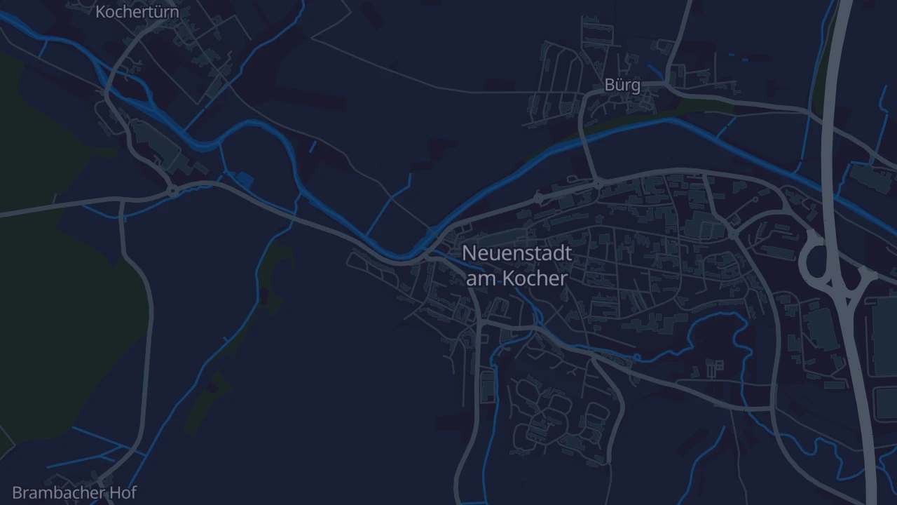 Karte von Neuenstadt am Kocher