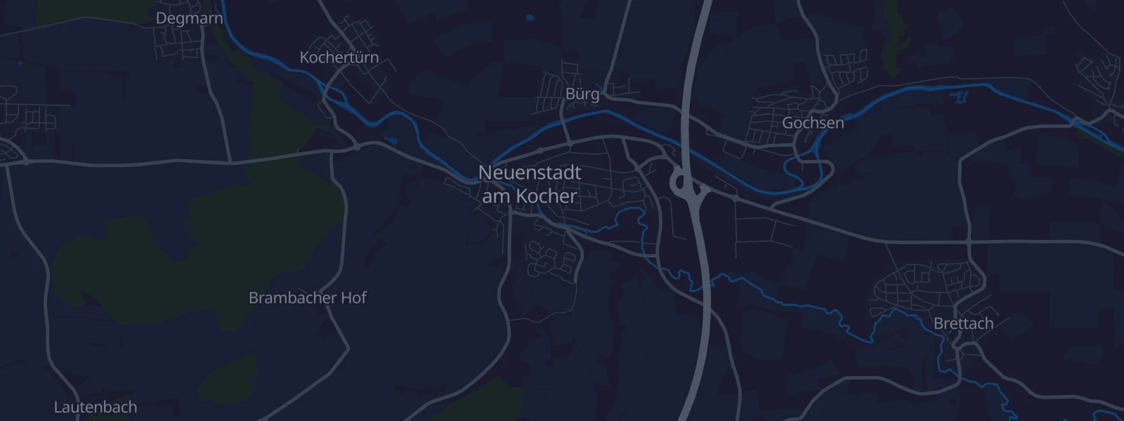 Karte von Neuenstadt am Kocher