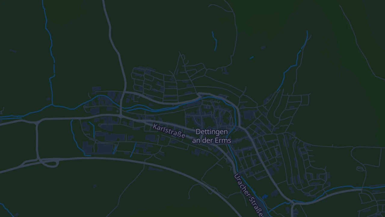 Karte von Dettingen an der Erms