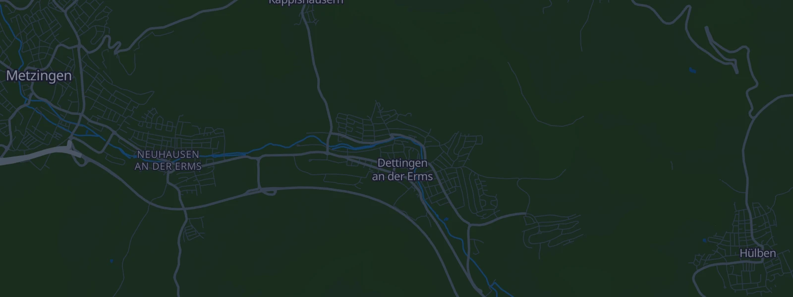 Karte von Dettingen an der Erms