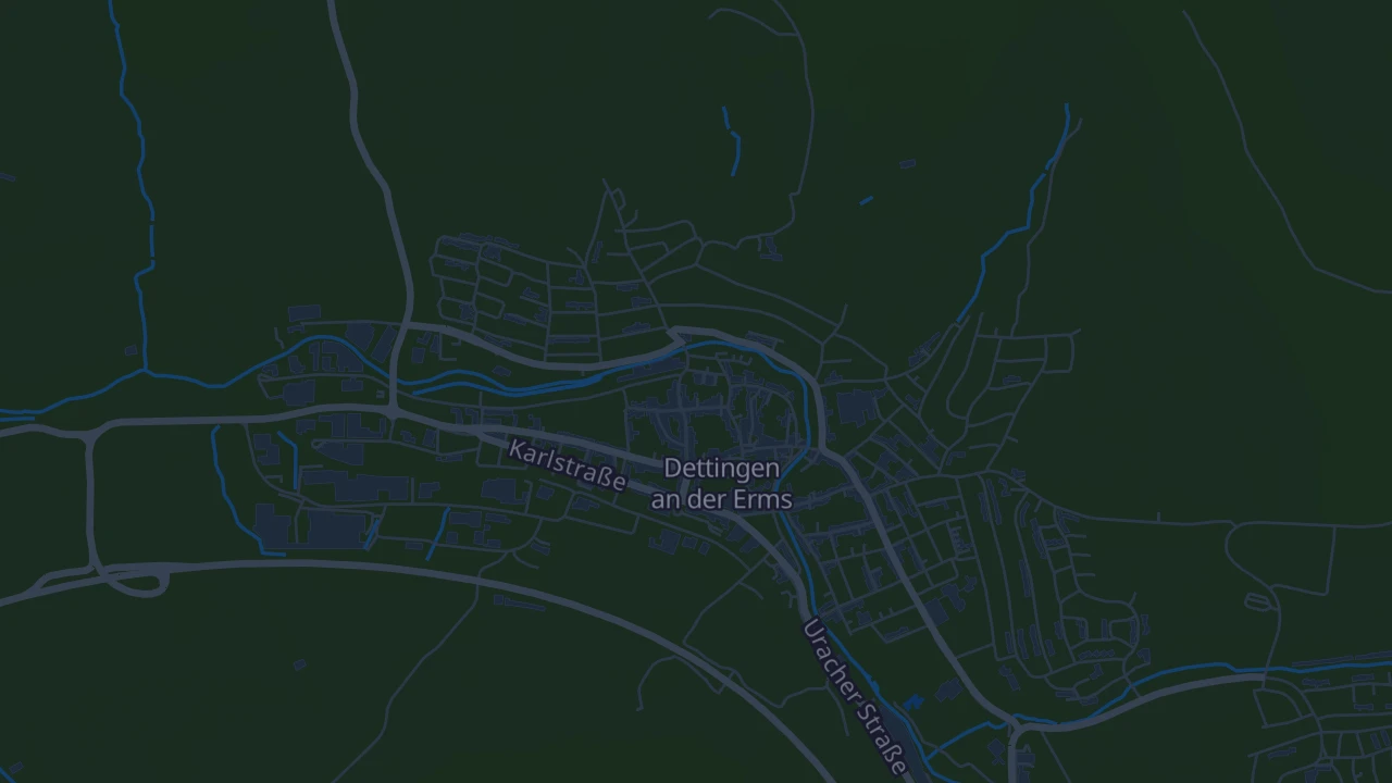Karte von Dettingen an der Erms