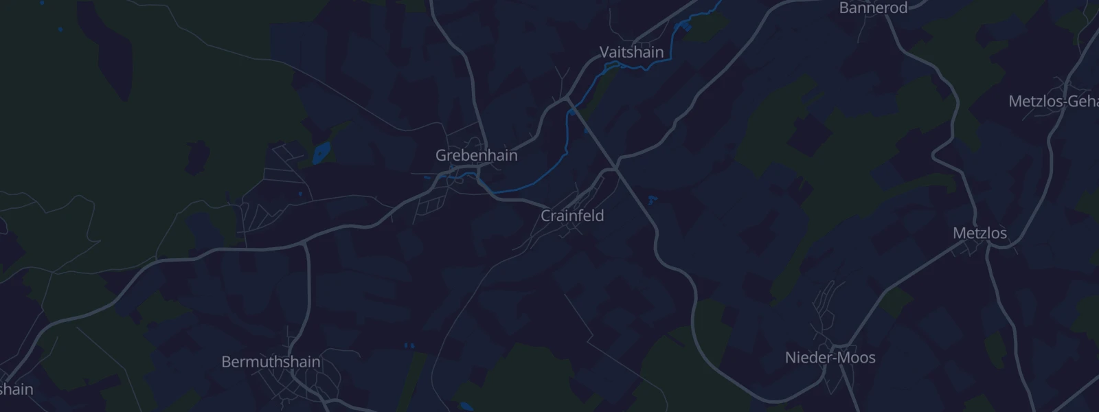 Karte von Grebenhain - Crainfeld