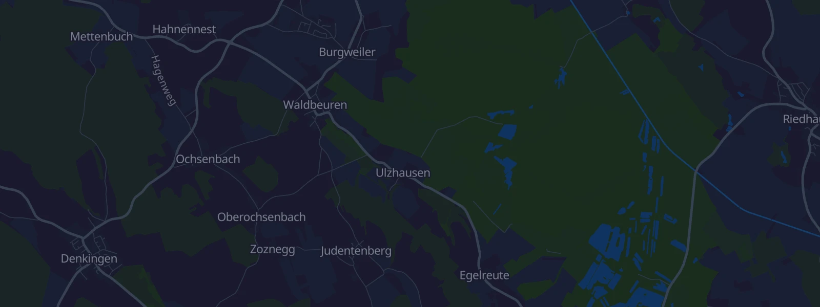 Karte von Ostrach-Ulzhausen