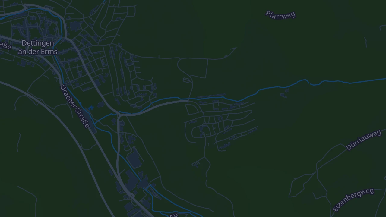 Karte von Dettingen an der Erms