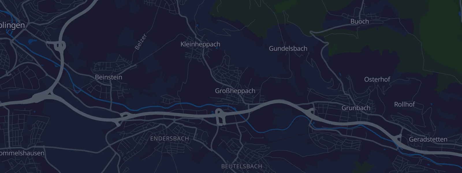 Karte von Weinstadt-Großheppach