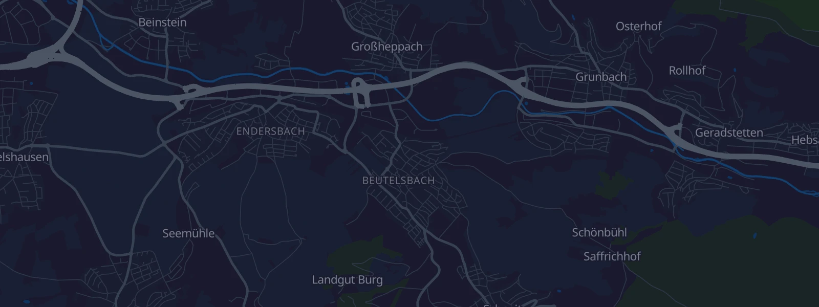 Karte von Weinstadt-Beutelsbach