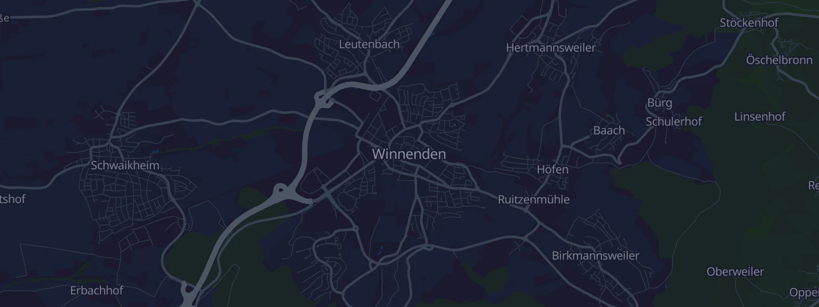 Karte von Winnenden
