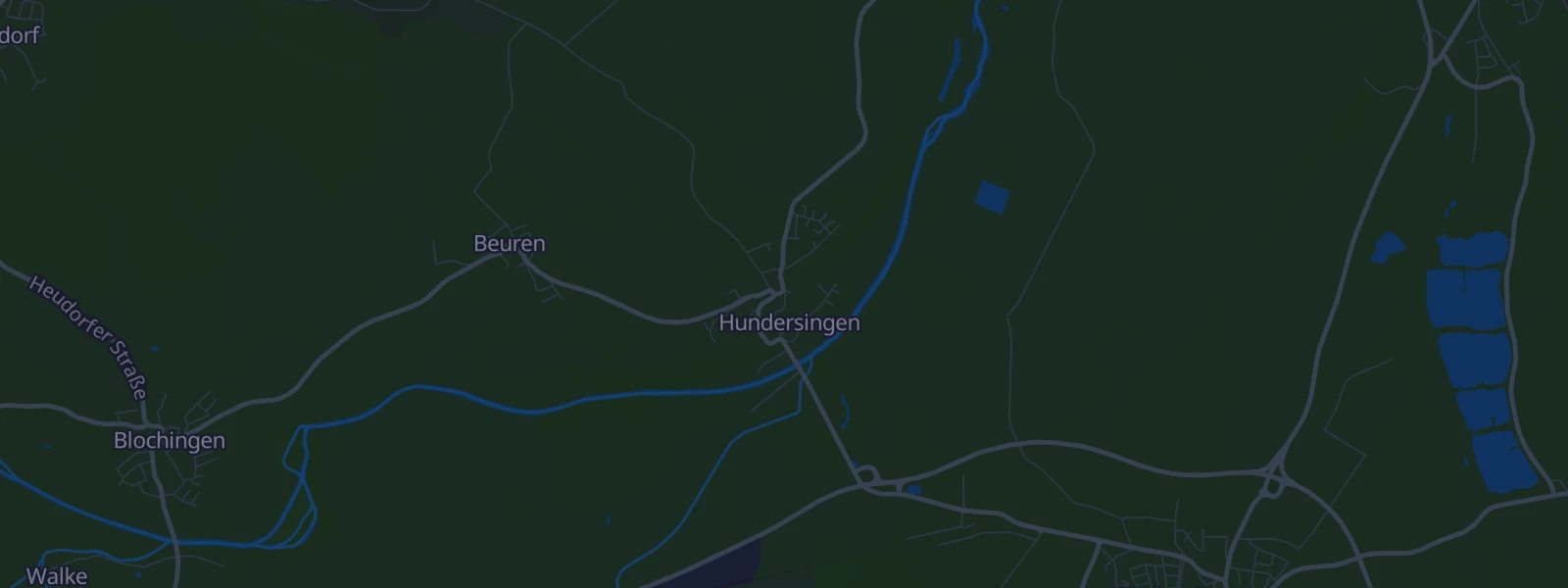 Karte von Herbertingen - Hundersingen