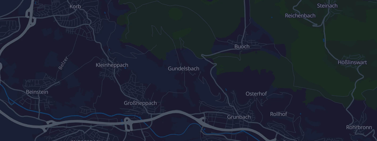 Karte von Großheppach