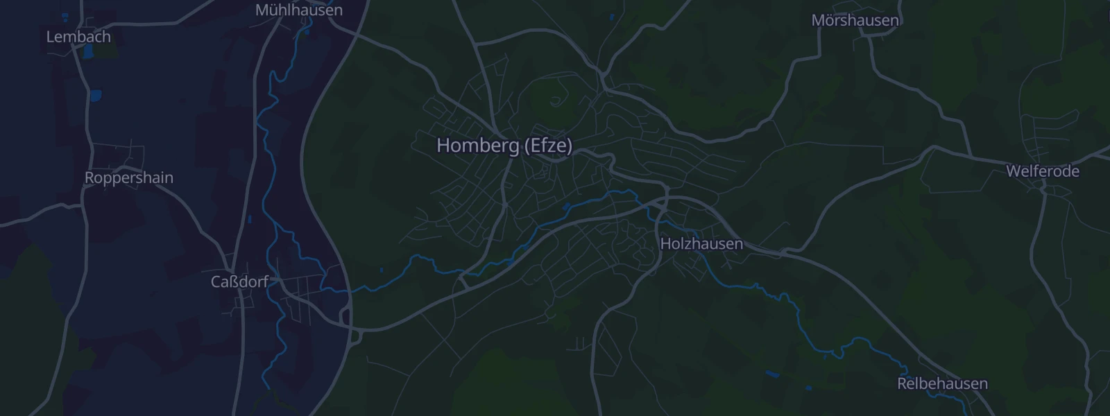 Karte von Homberg (Efze)