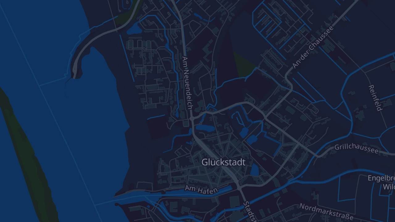 Karte von Glückstadt