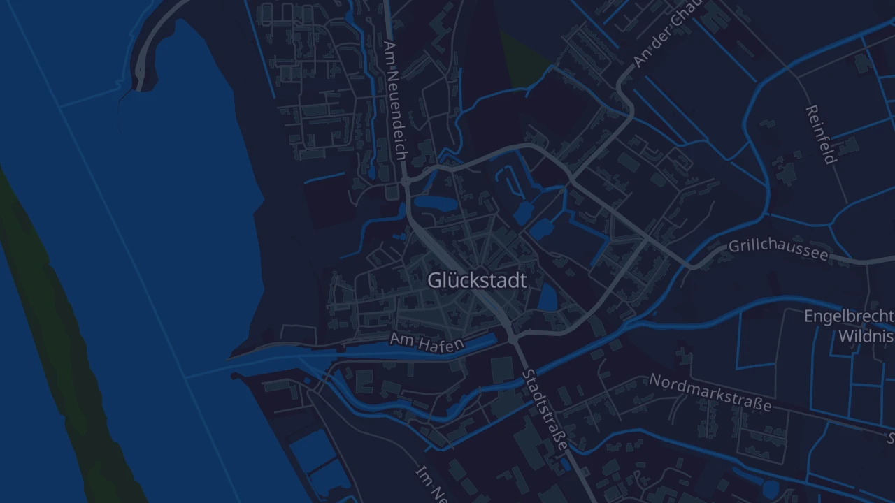 Karte von Glückstadt