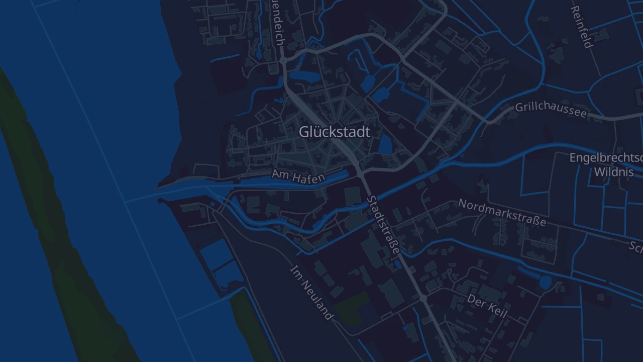 Karte von Glückstadt