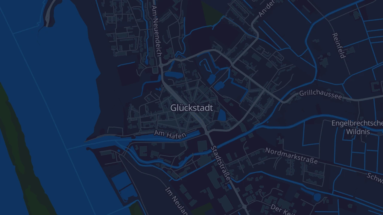 Karte von Glückstadt