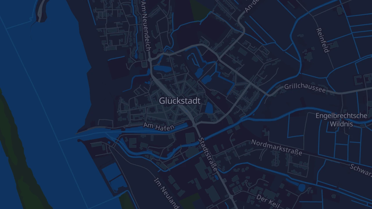 Karte von Glückstadt