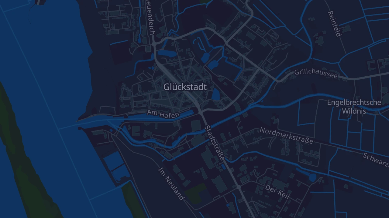 Karte von Glückstadt
