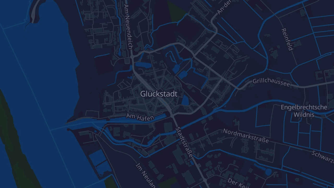 Karte von Glückstadt
