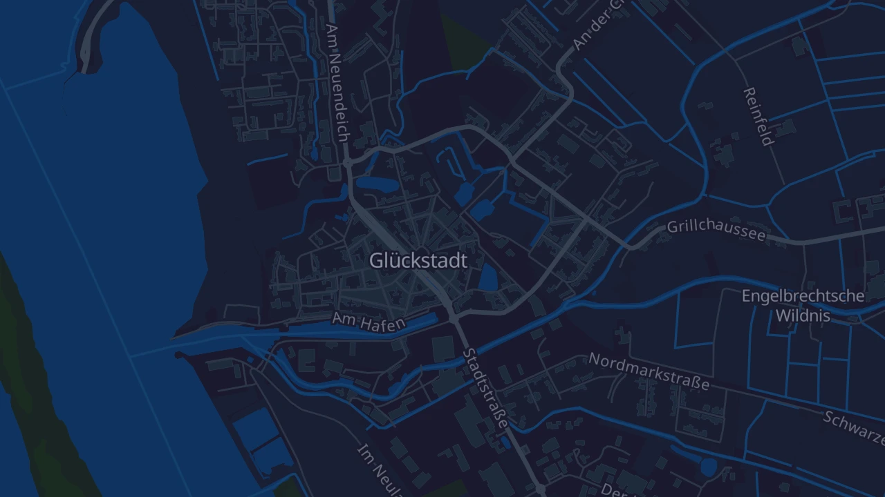 Karte von Glückstadt