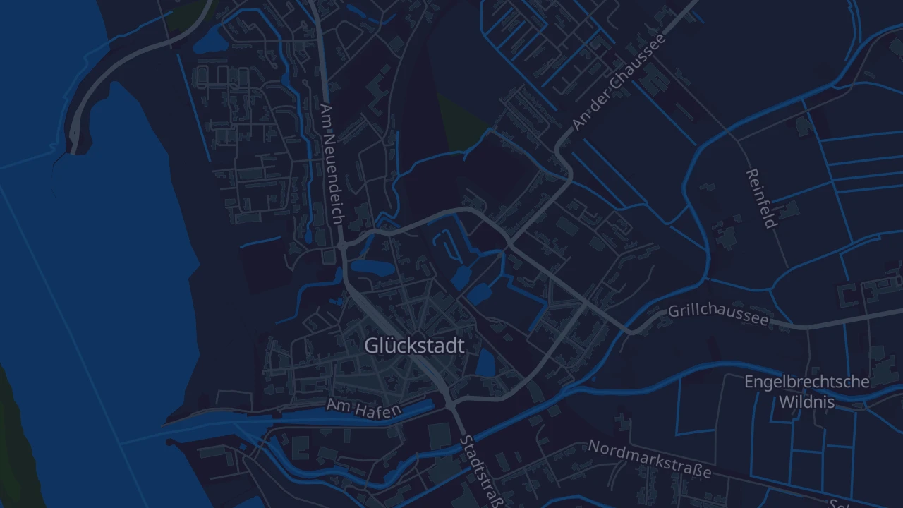 Karte von Glückstadt