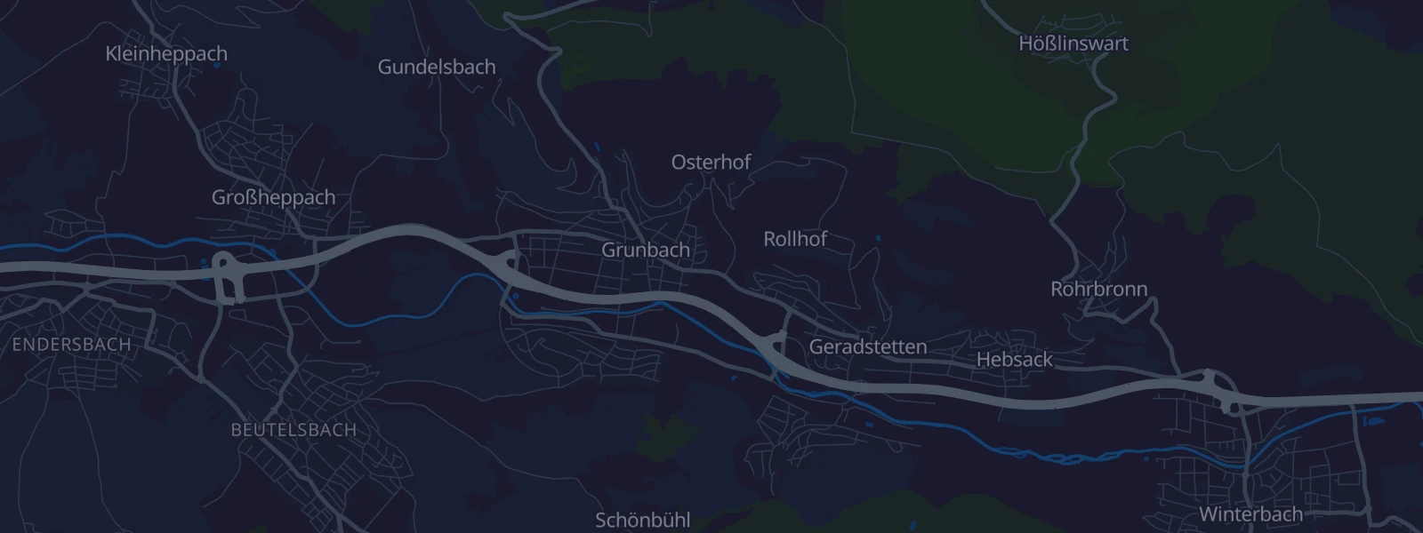 Karte von Grunbach