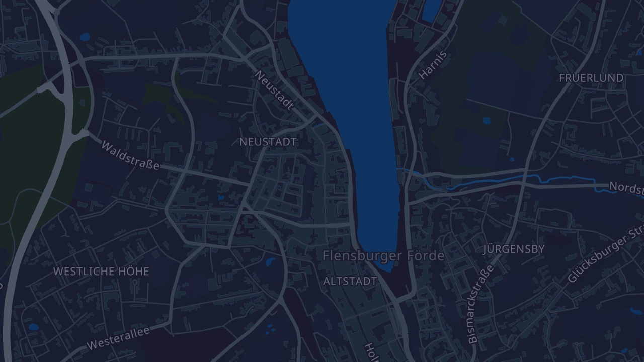 Karte von Flensburg