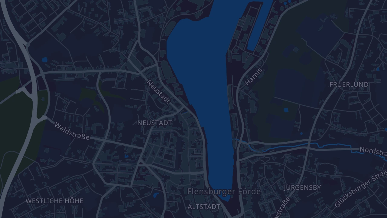 Karte von Flensburg