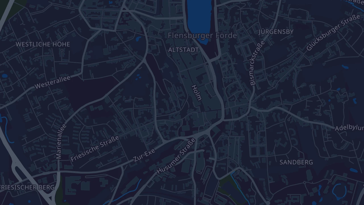 Karte von Flensburg