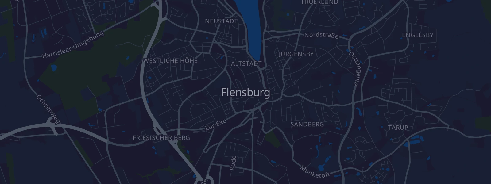 Karte von Flensburg