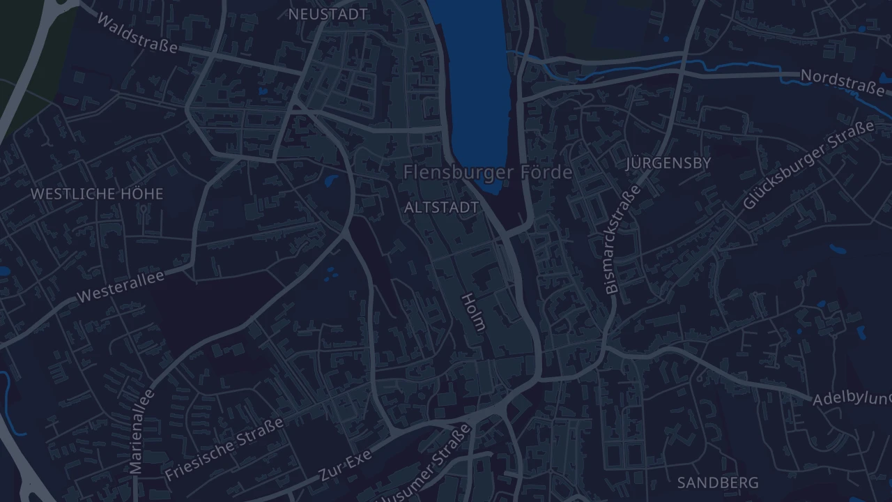 Karte von Flensburg