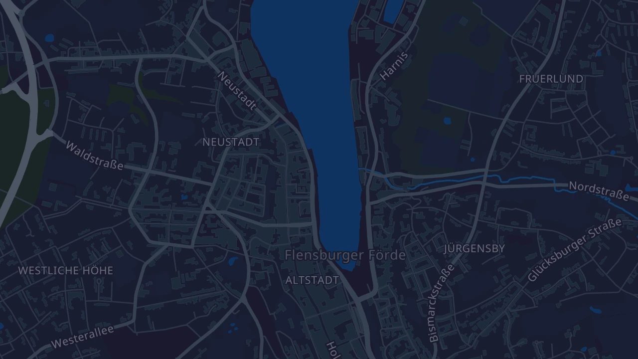 Karte von Flensburg