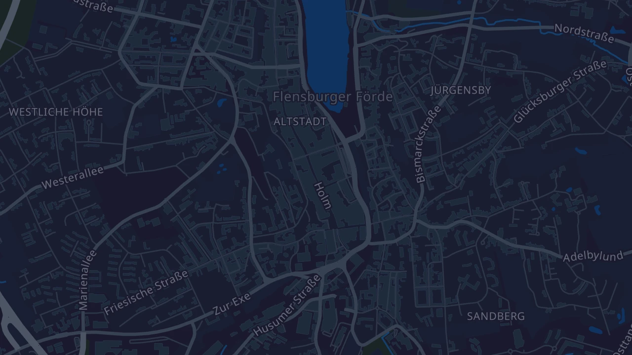Karte von Flensburg