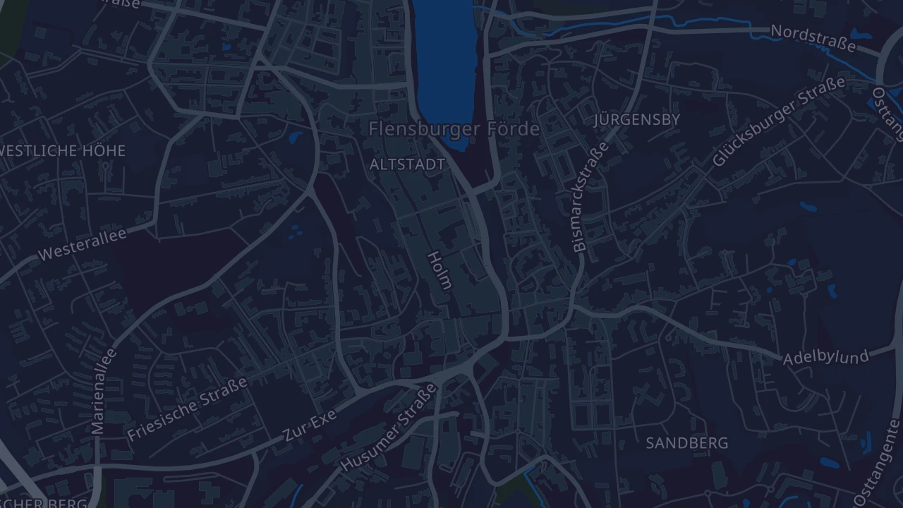 Karte von Flensburg