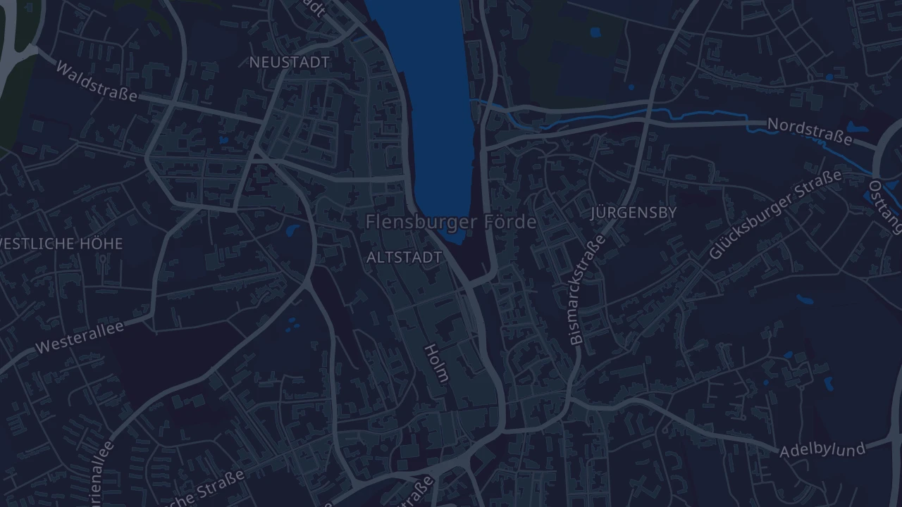 Karte von Flensburg