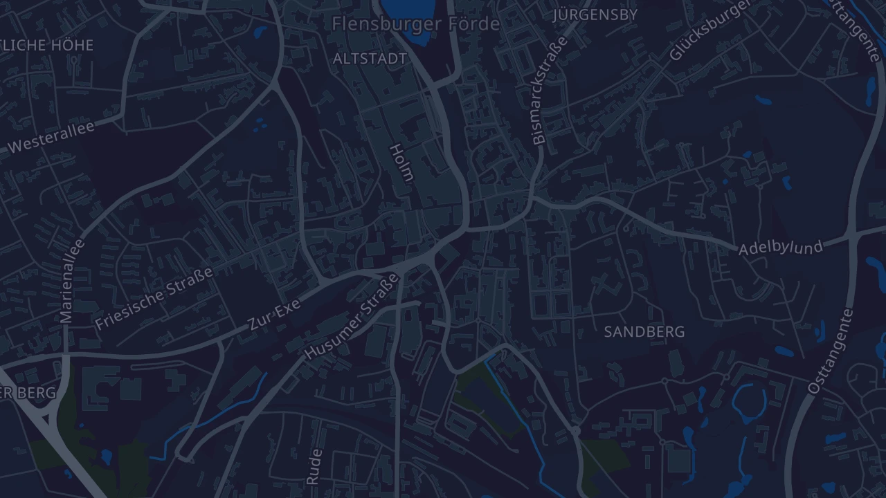 Karte von Flensburg