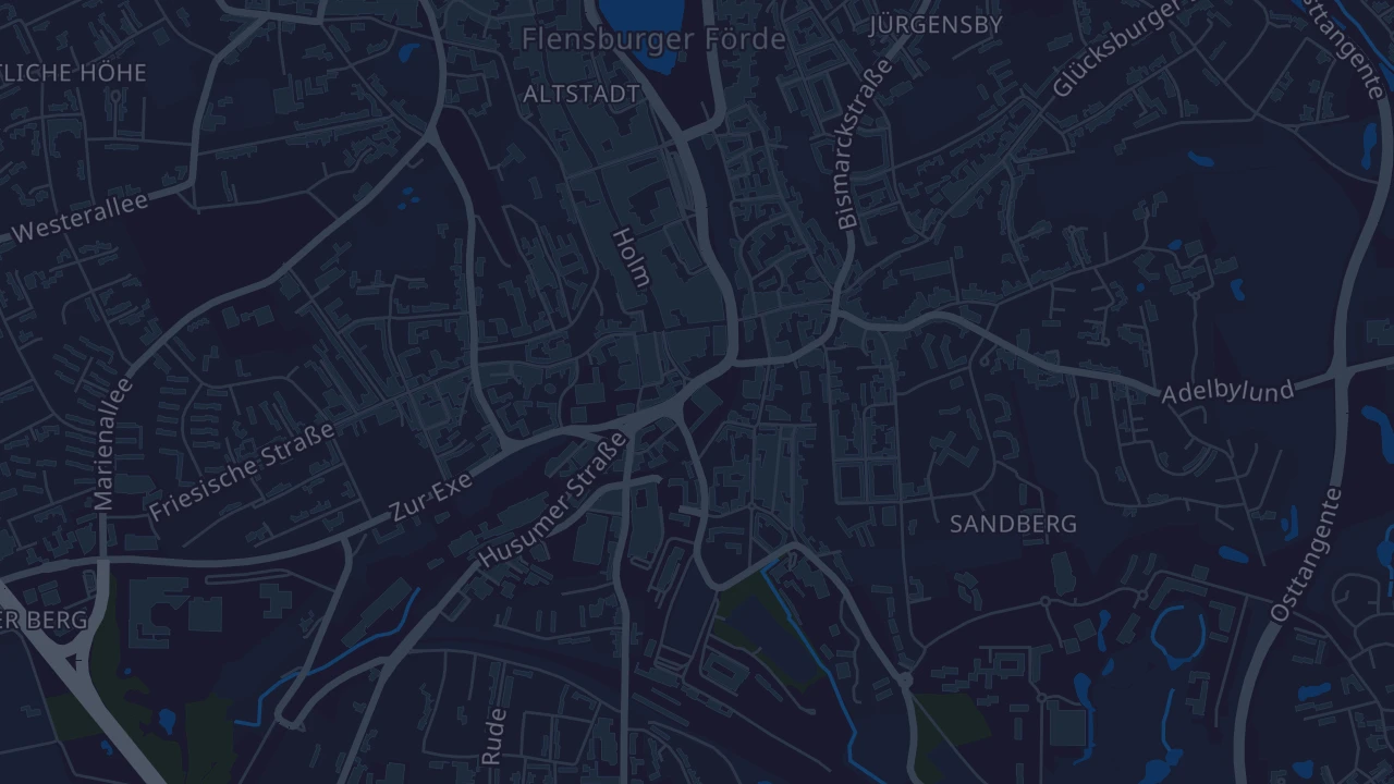 Karte von Flensburg