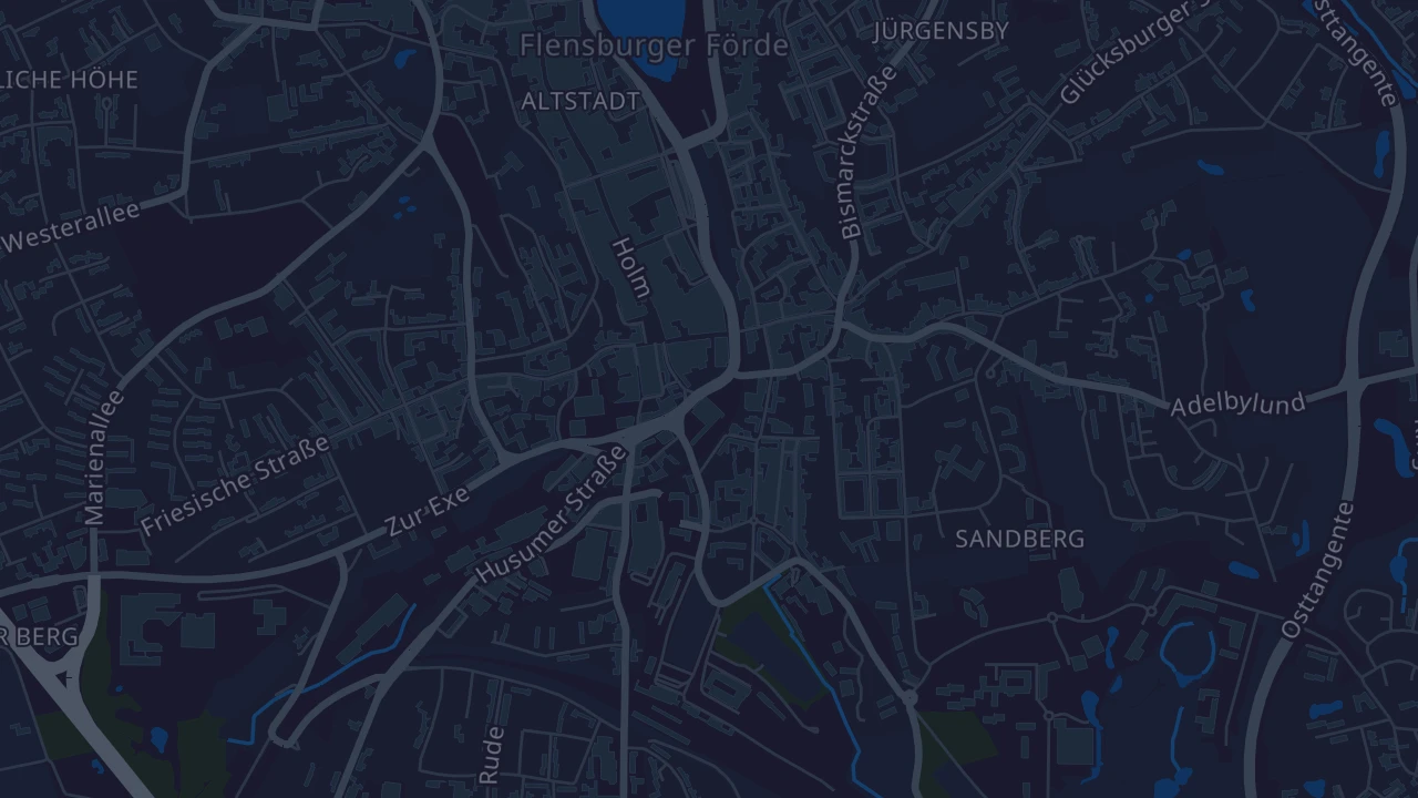 Karte von Flensburg