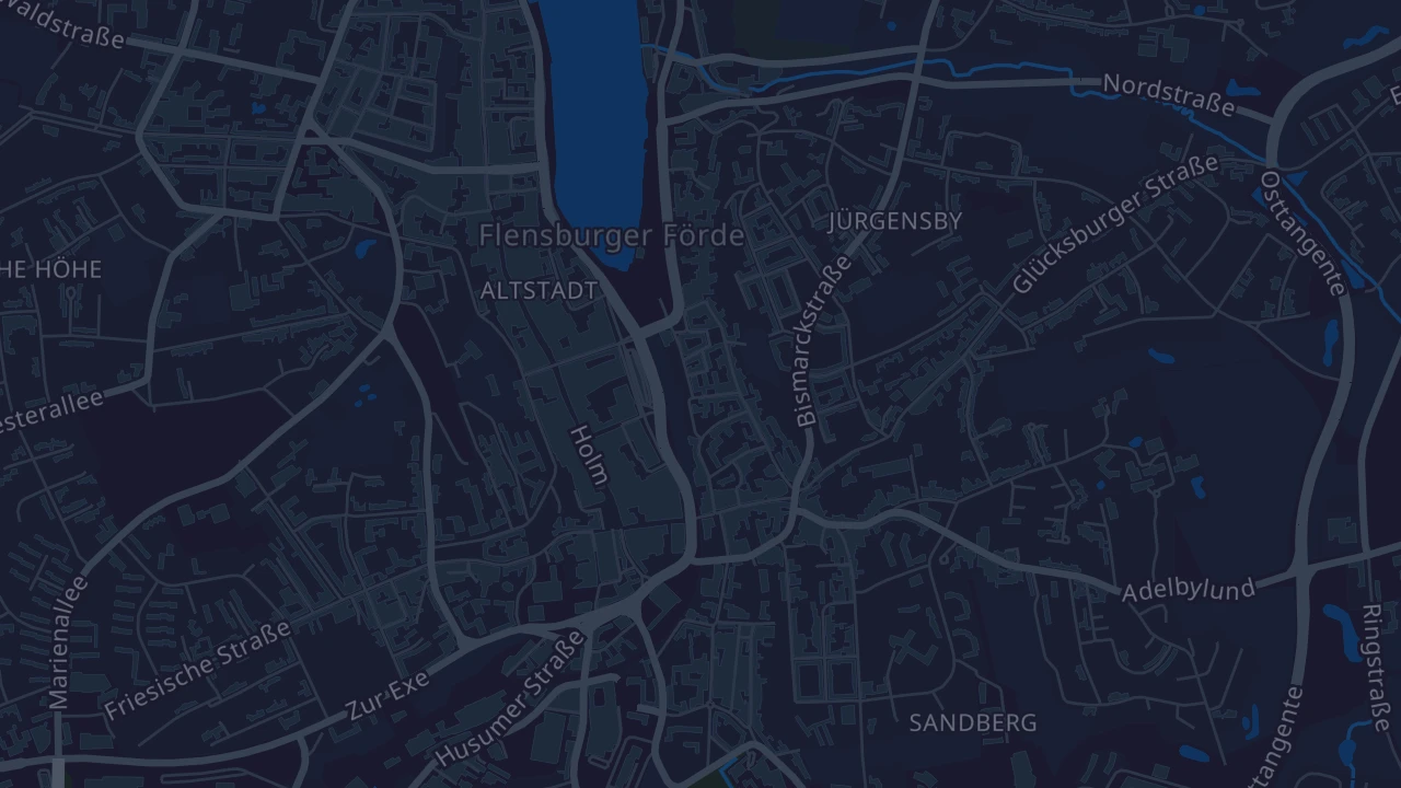 Karte von Flensburg