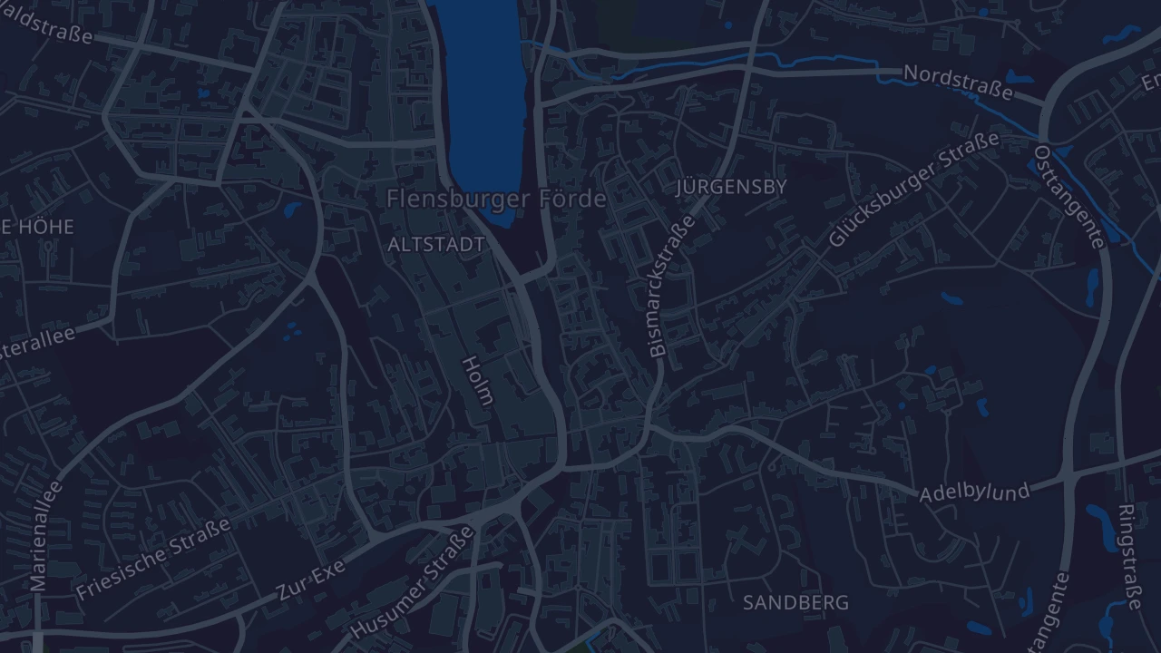Karte von Flensburg