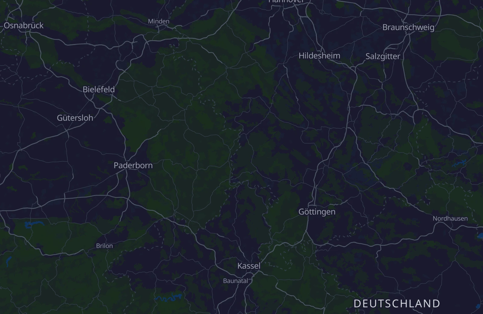Karte: Umkreis von 40 km
