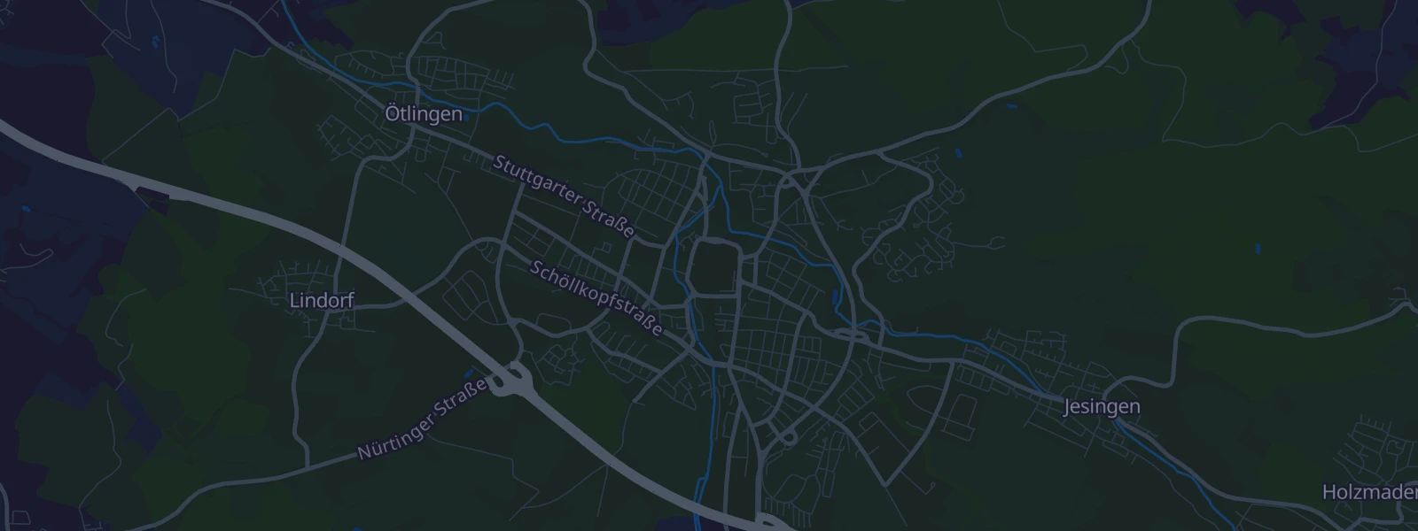 Karte von Kirchheim unter Teck