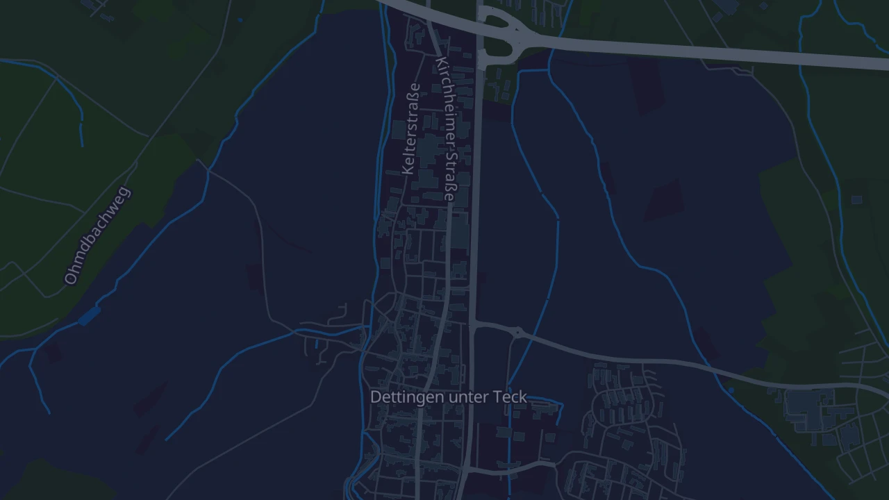 Karte von Dettingen unter Teck