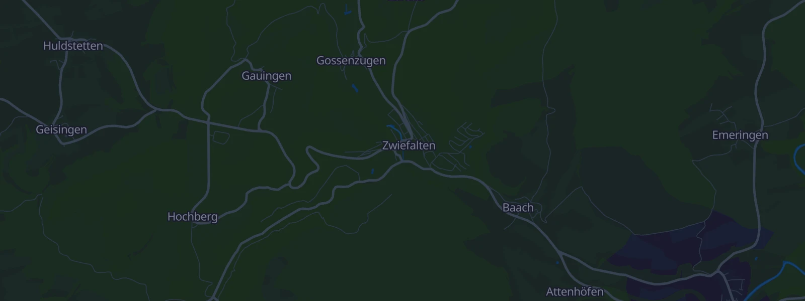 Karte von Zwiefalten