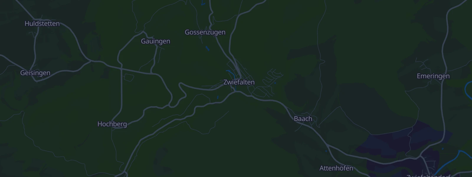 Karte von Zwiefalten